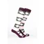 Rydale Womens Bamboo Rich Polo Belt Riding Socks Pack of Ten - Polo Dark Olive/Soft Pink/White