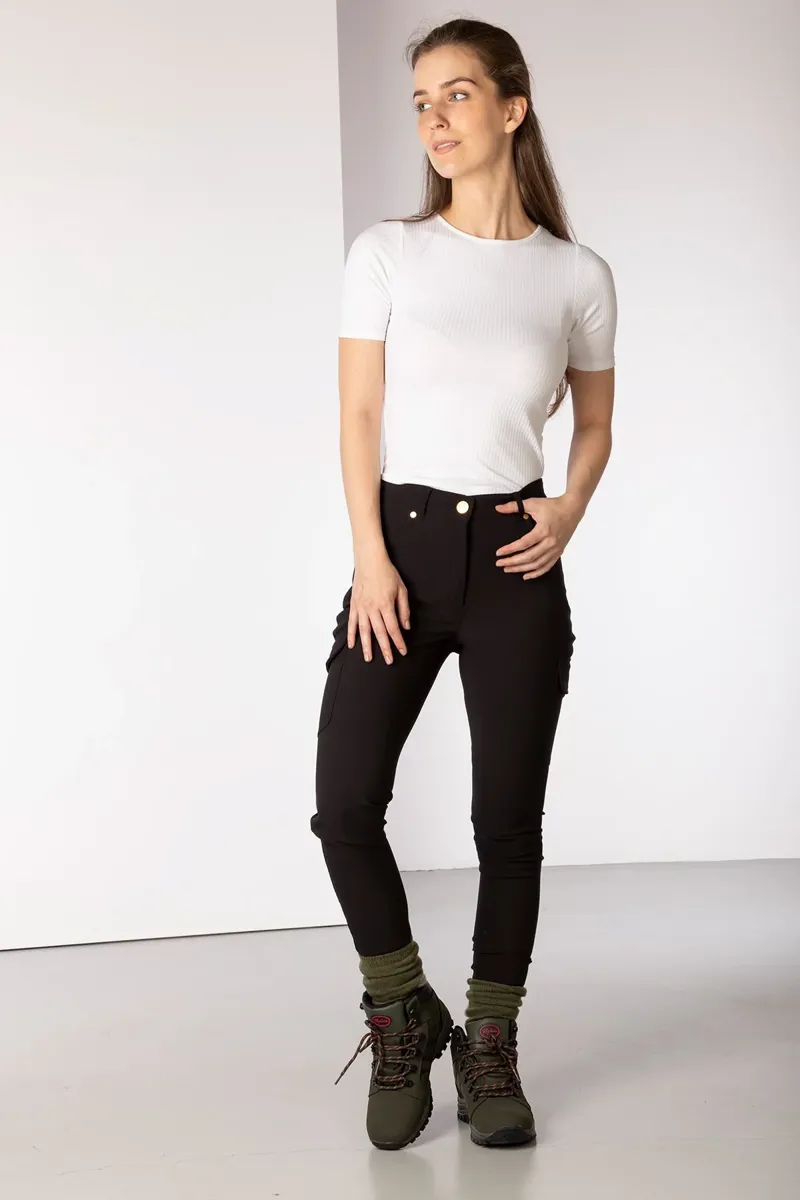 Rydale Ladies Aike II Walking Trousers with Pocket - Black-2