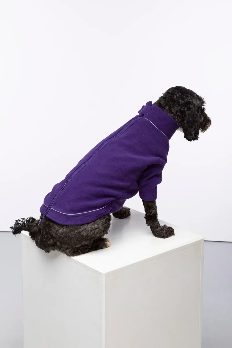 Rydale Yapham Fleece Dog Jumper - Purple-1