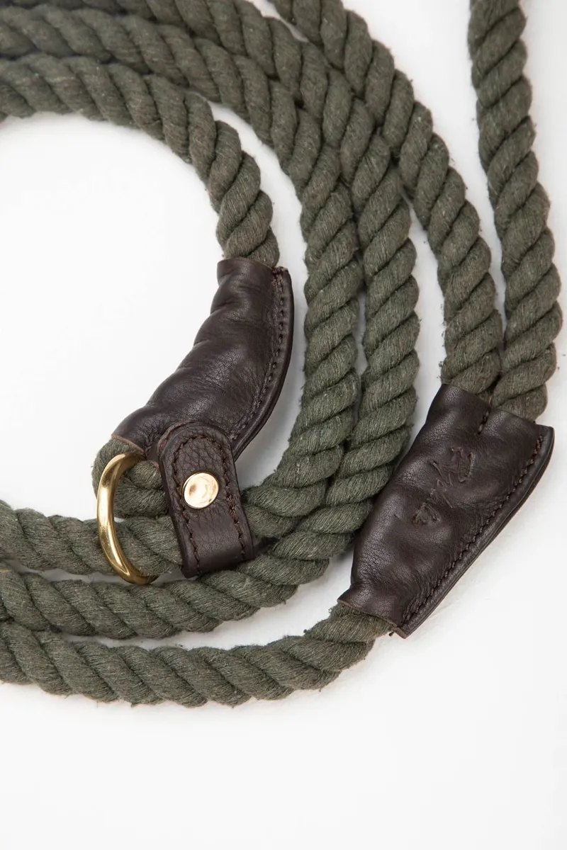 Rydale Rope Yapham Slip Lead - Olive-1