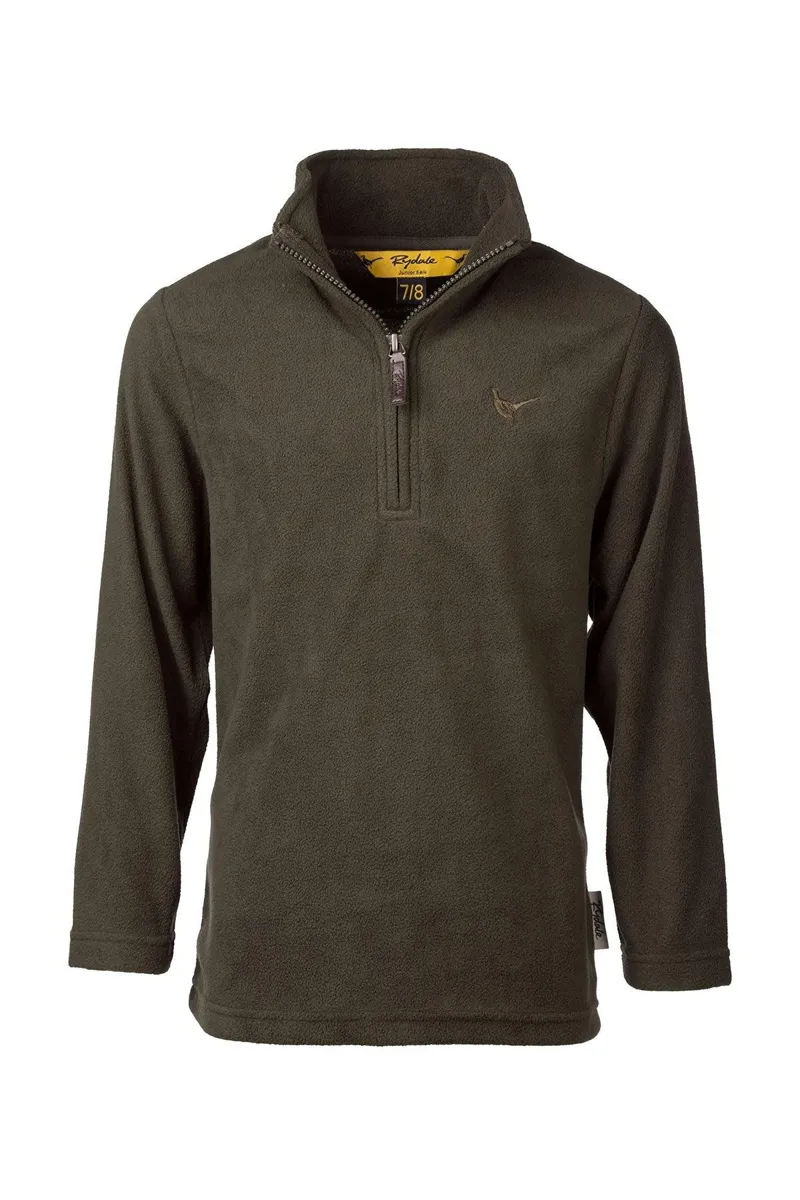 Rydale Kids Kelk Overhead Pheasant Fleece - Dark Khaki