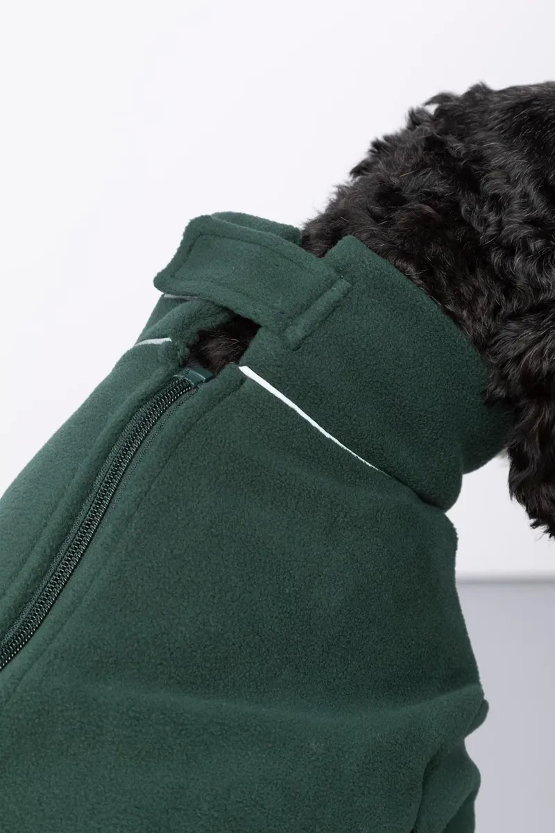 Rydale Yapham Fleece Dog Jumper - Forest-3