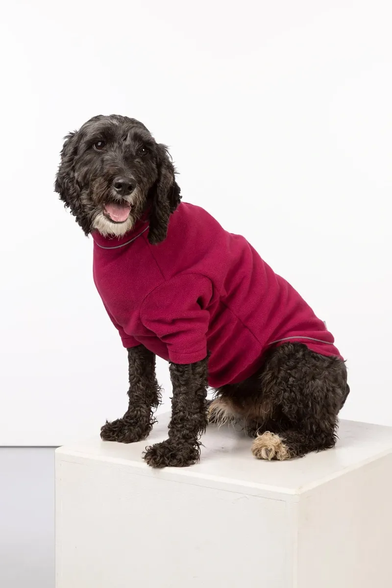 Rydale Yapham Fleece Dog Jumper - Mulberry
