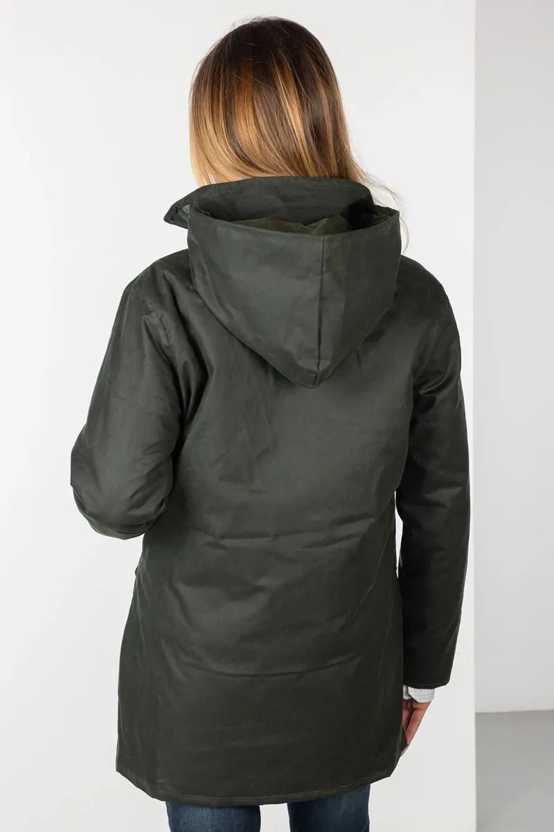 Rydale Ladies Thirsk Wax Jacket - Olive-2