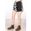 Rydale Ladies Quartered Cotton Cow Shorts - Black/White