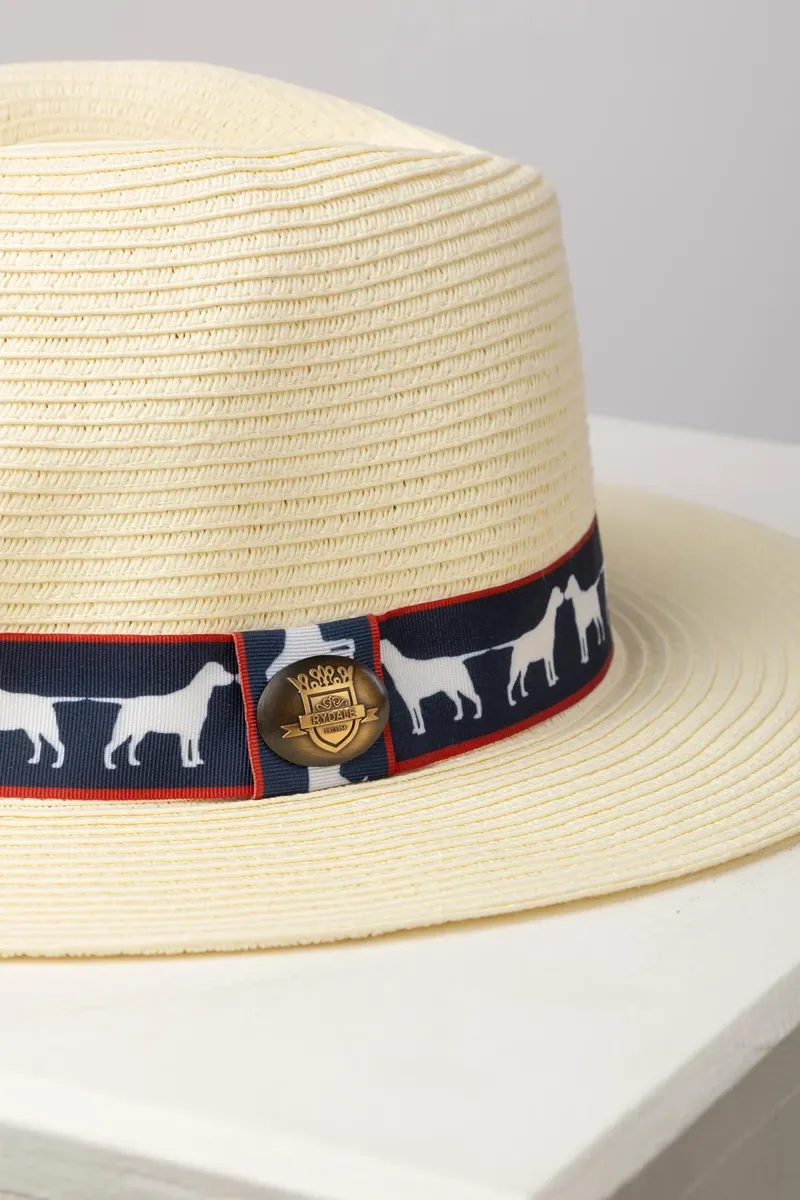 Rydale Malton Men's Panama Hat - Navy Dog-1