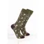 Rydale Women's Bamboo Rich Dog Ankle Socks Pack of 10 - Border Collie Dark Olive