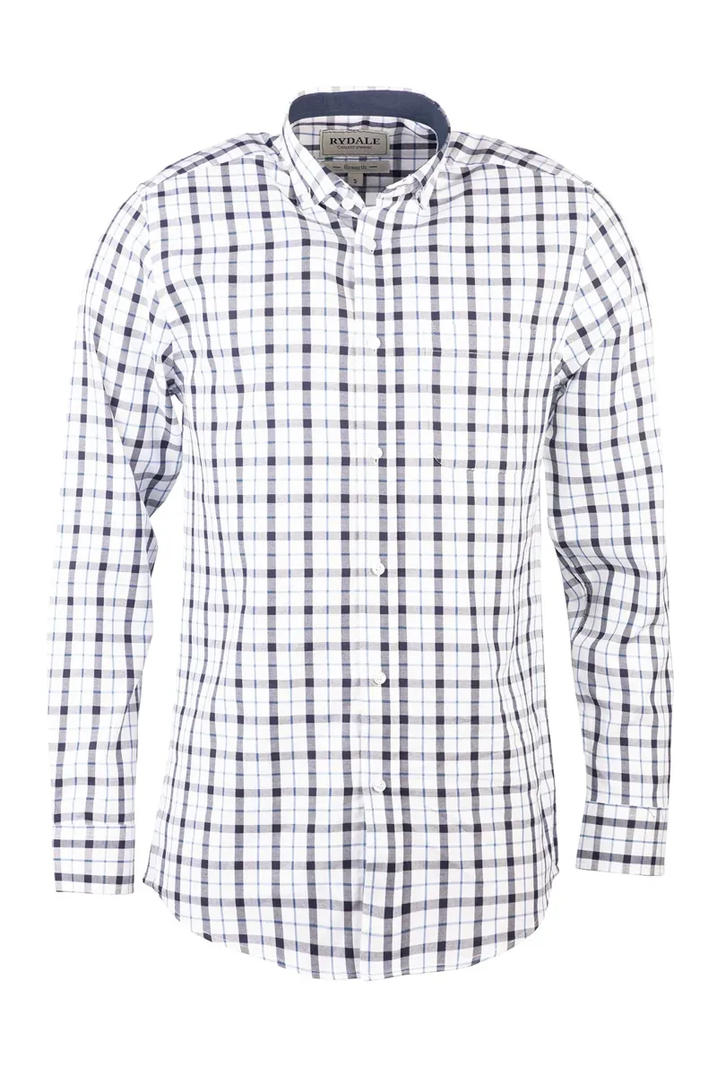 Rydale Men's Button Down Country Shirt - Haworth Dark Navy/Blue