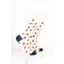 Rydale Womens Bamboo Rich Cow Ankle Socks Pack of 10 - Highland Cow Cream