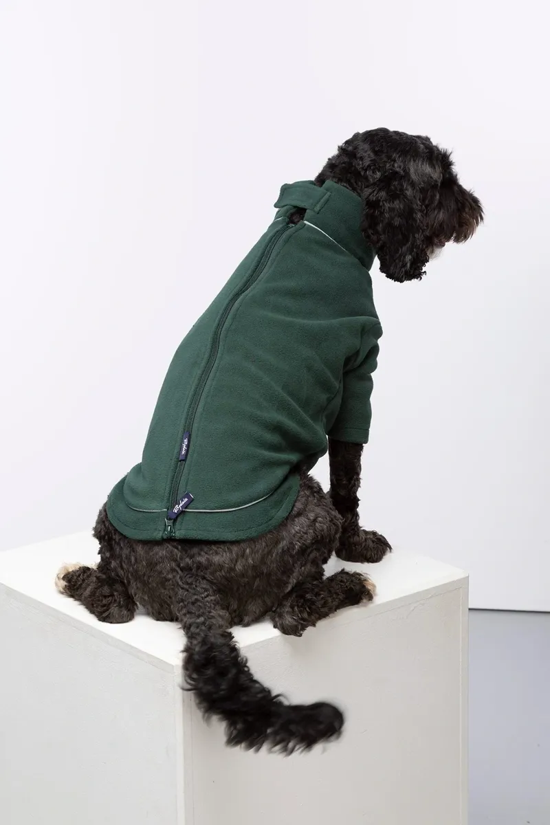 Rydale Yapham Fleece Dog Jumper - Forest-2