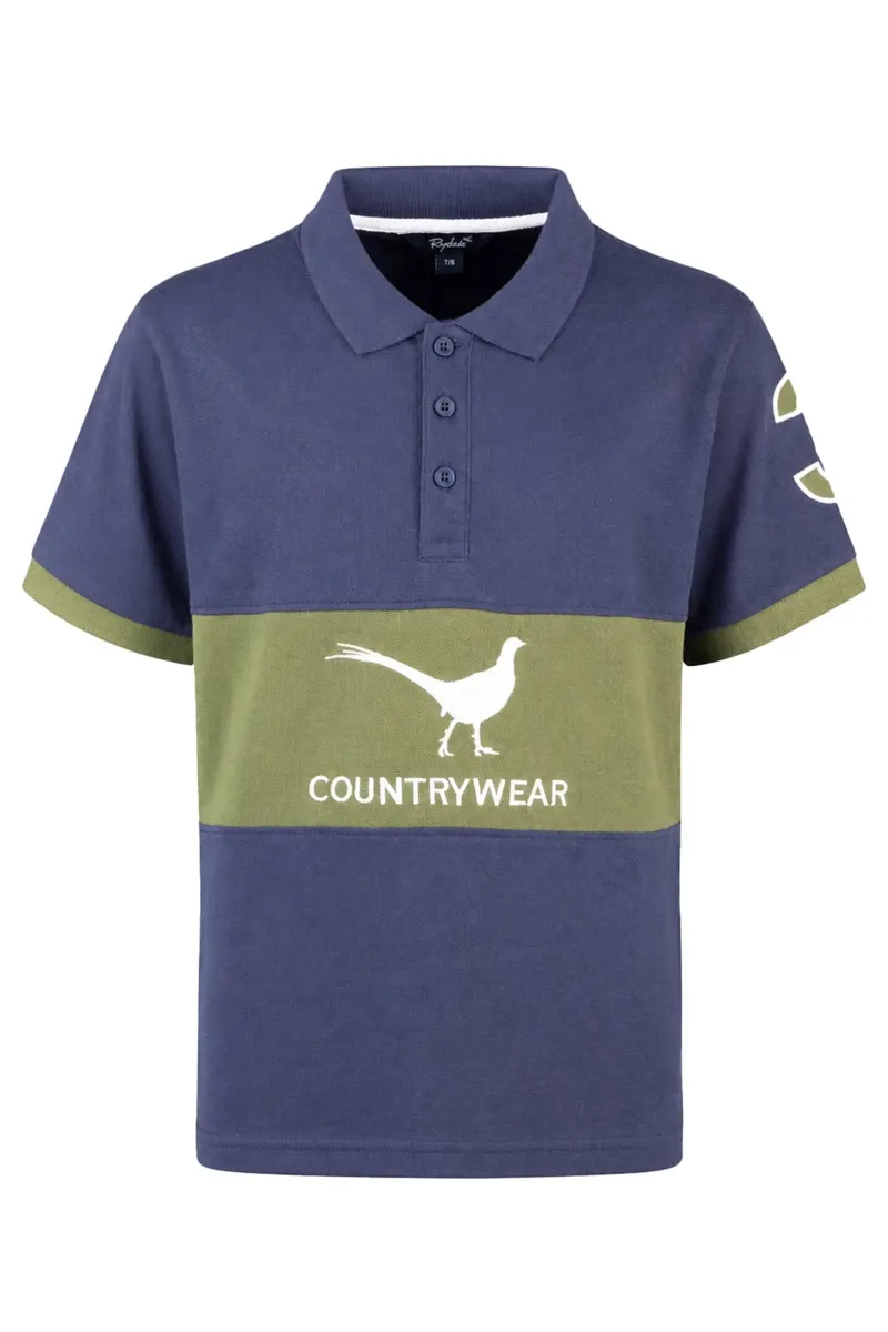 Rydale Boys Byland II Polo Shirt - Navy/Olive