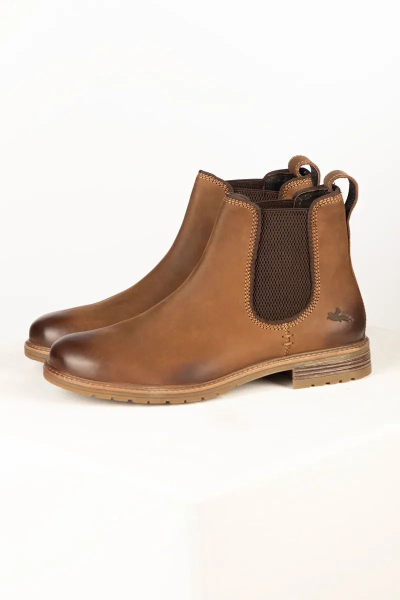 Rydale Mens Thirsk Leather Chelsea Boot - Burnt Tan