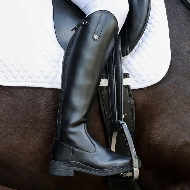 Brogini GB651 Modena Vegan Riding Boots Wide - Black-3