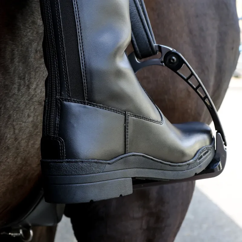 Brogini GB651 Modena Vegan Riding Boots Wide - Black-5