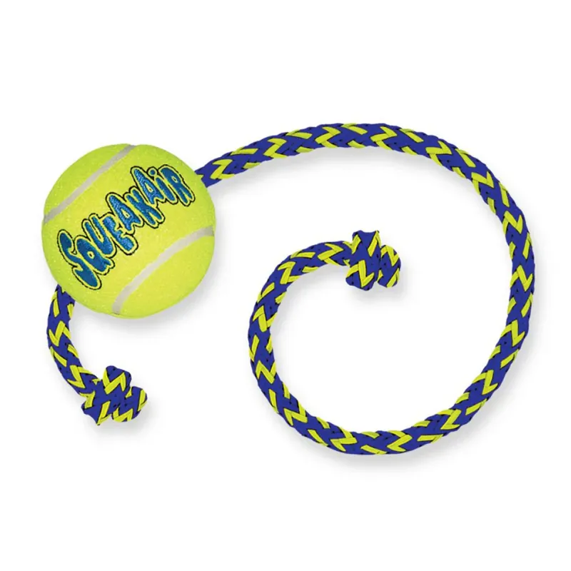 KONG SqueakAir Ball With Rope-1