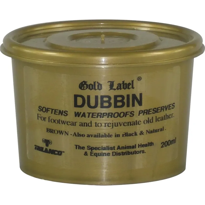 Gold Label Dubbin - Brown 200 ml