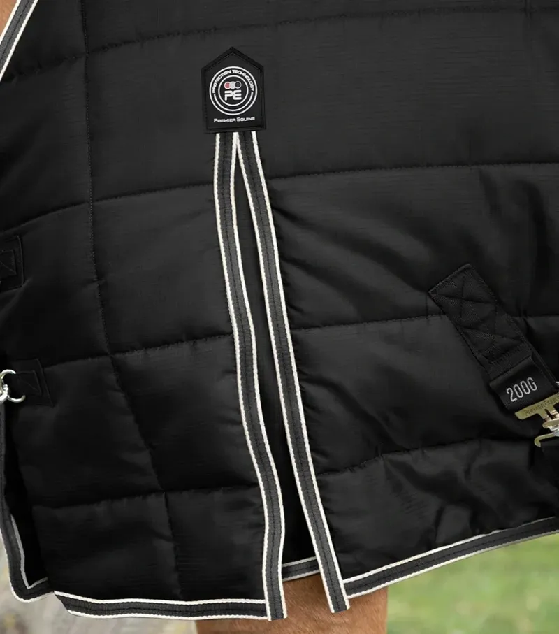Premier Equine Garissa 200g Stable Rug - Black-2