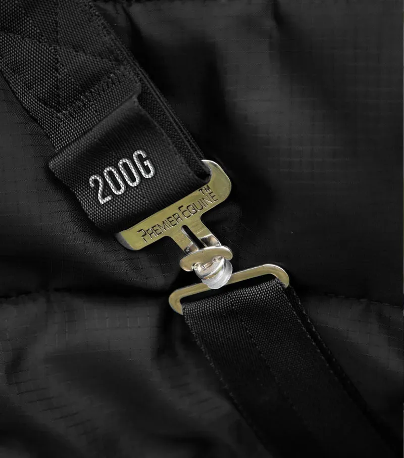 Premier Equine Garissa 200g Stable Rug - Black-4