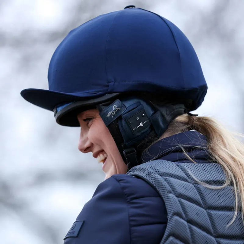 HelmetConnect Bluetooth Speaker Riding Hat Attachment - Navy