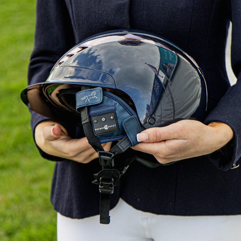 HelmetConnect Bluetooth Speaker Riding Hat Attachment - Navy-3