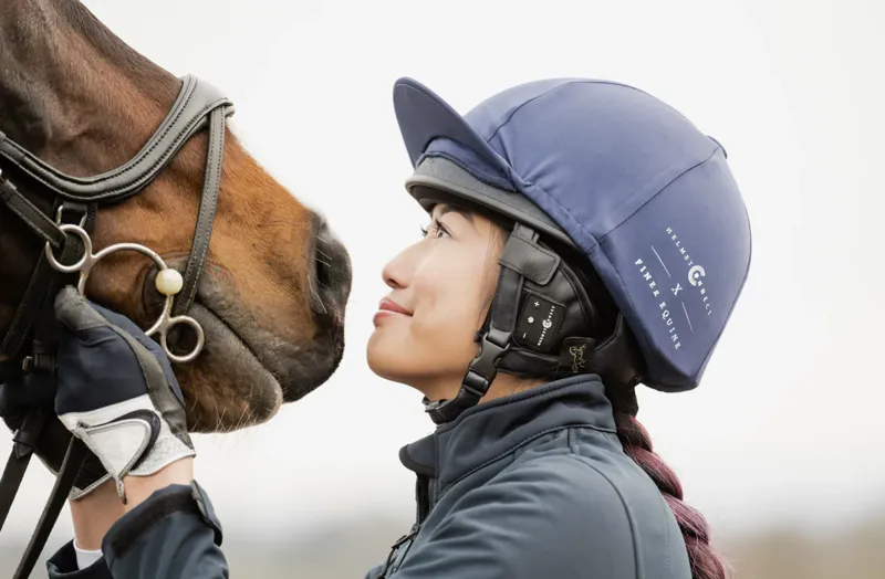 HelmetConnect Bluetooth Speaker Riding Hat Attachment - Navy-2