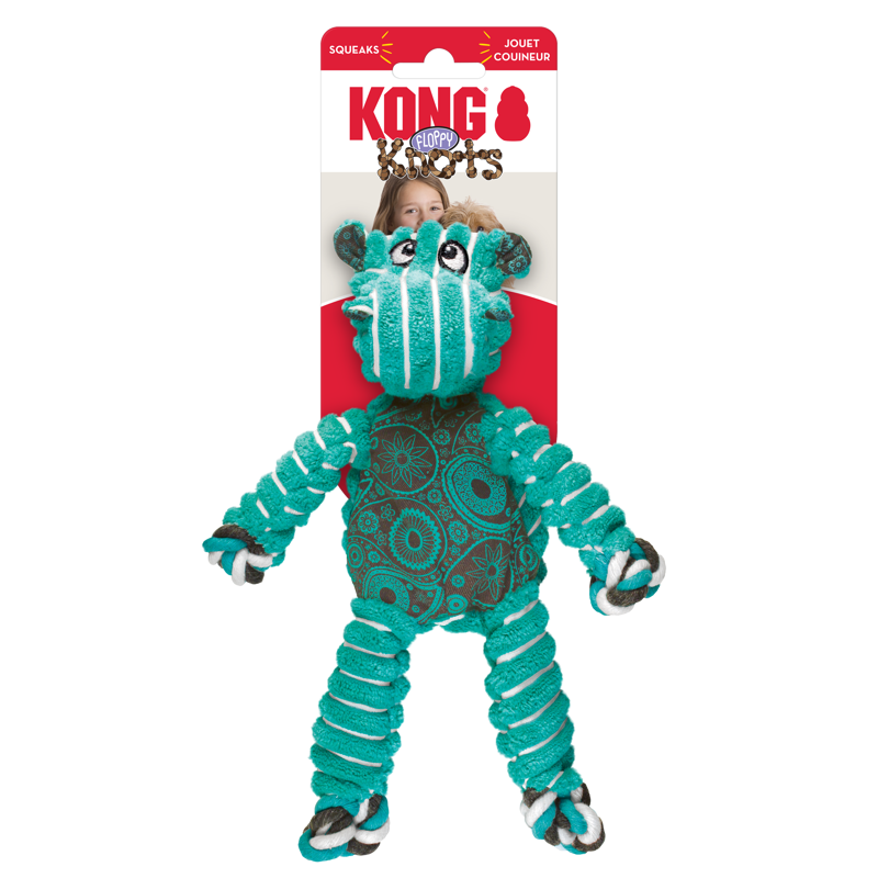 KONG Floppy Knots Hippo -1