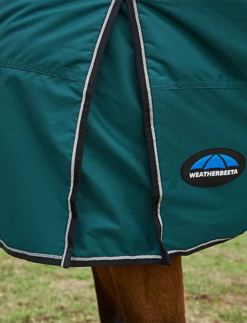 WeatherBeeta ComFiTec Classic 220g Turnout Combo Rug - Forest Green/Black-4