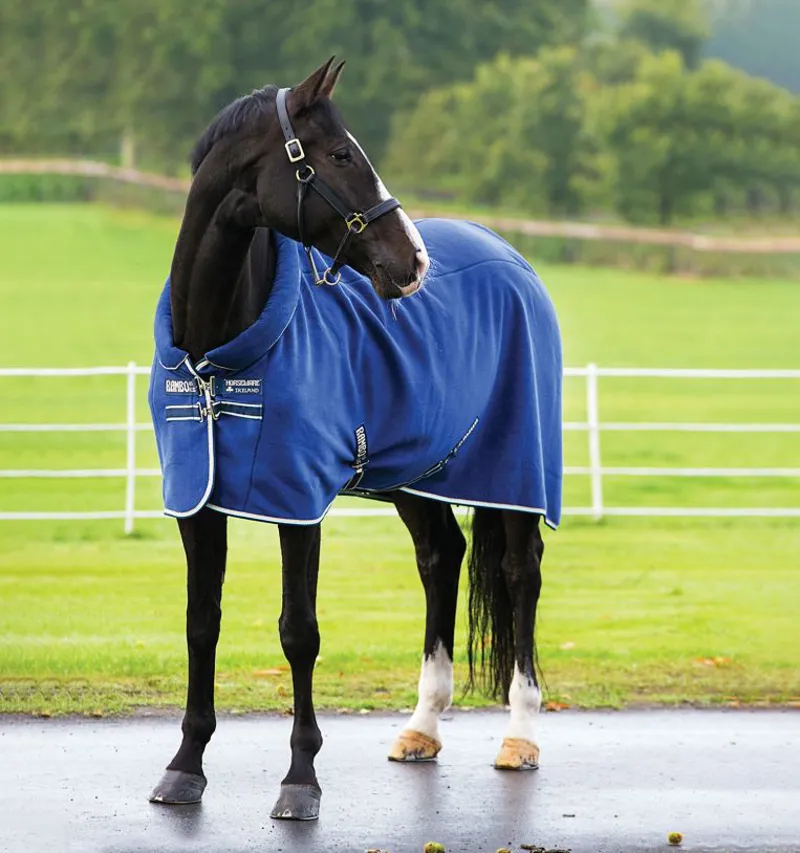 Horseware Rambo Cosy Fleece Rug - Navy/Beige/Baby Blue