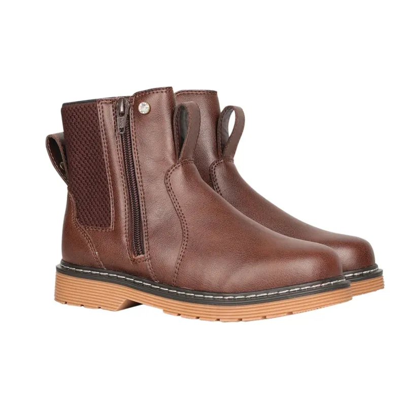 Hy Equestrian Children's Staden Chelsea Boots - Brown