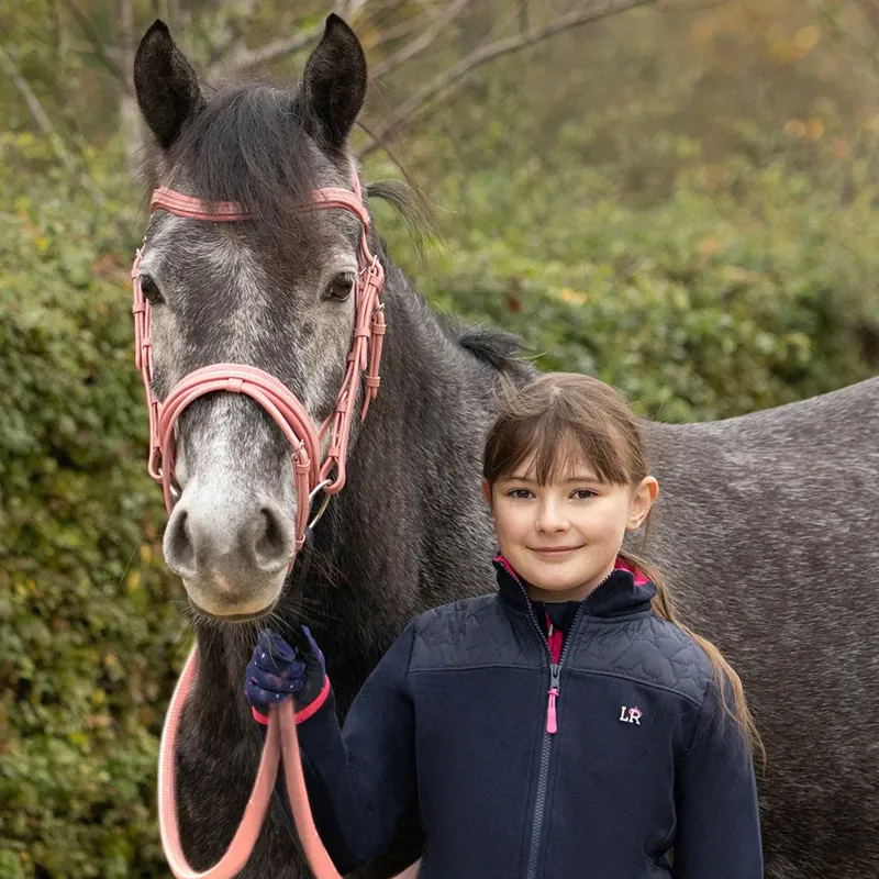 Hy Equestrian Little Rider Serena Reins - Pink-2