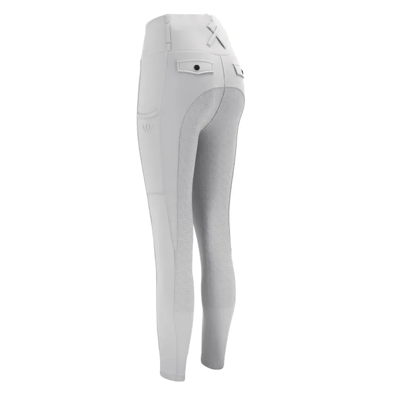 Woof Wear Women's Competition Riding Tights - White-2
