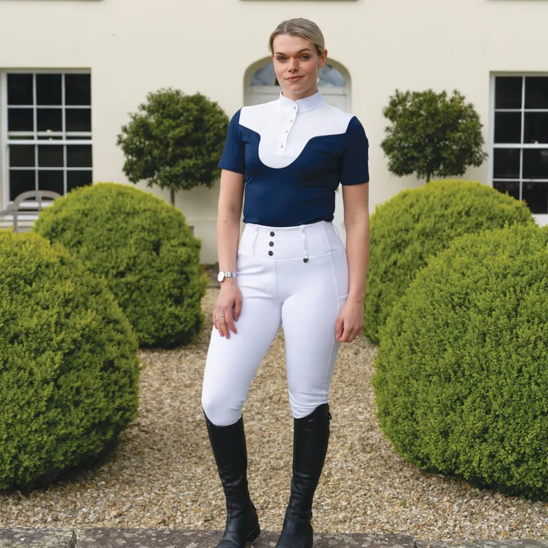 Woof Wear Women's Competition Riding Tights - White-8