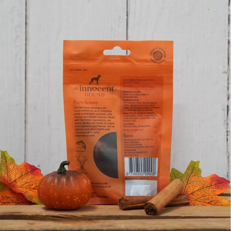 Innocent Hound Wild Game Sausages - Pumpkin and Cinnamon-1