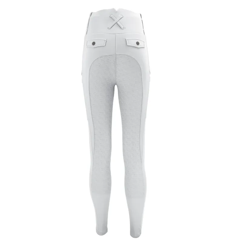 Woof Wear Women's Competition Riding Tights - White-3