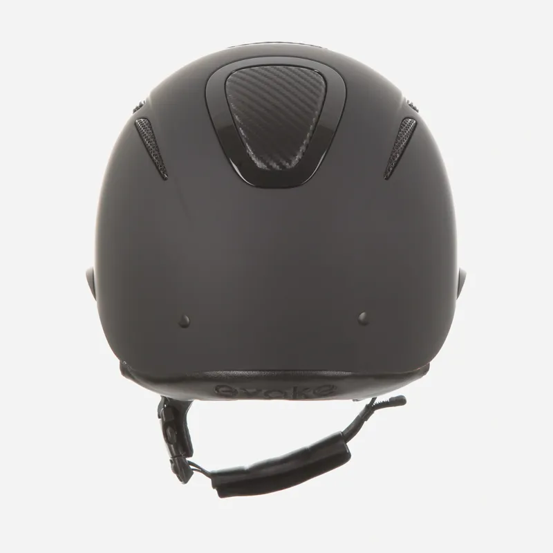 Evoke Elara Classic Peak Riding Hat - Black/Carbon-3