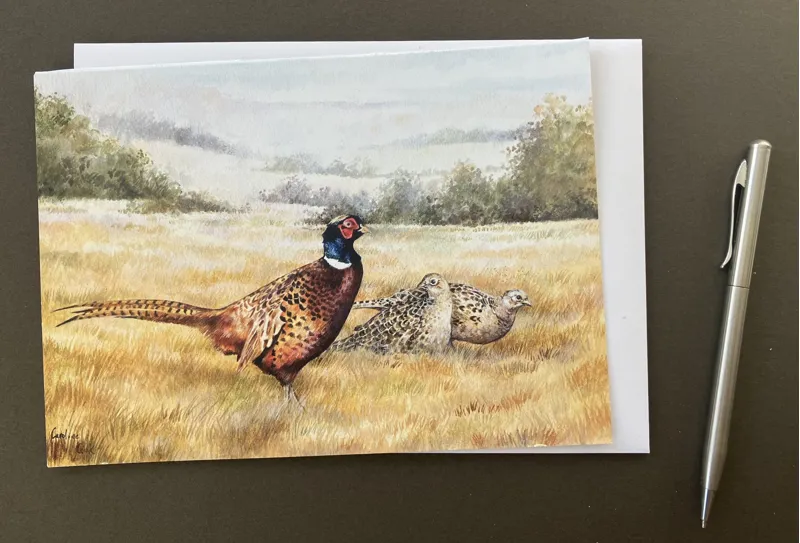 Caroline Cook Equestrian Card - September Pheasants-1