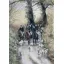 Caroline Cook Equestrian Card - The End Of The Day