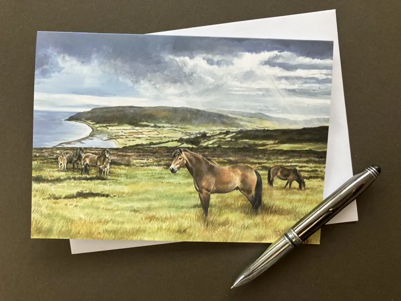 Caroline Cook Equestrian Card - Exmoor Ponies-1