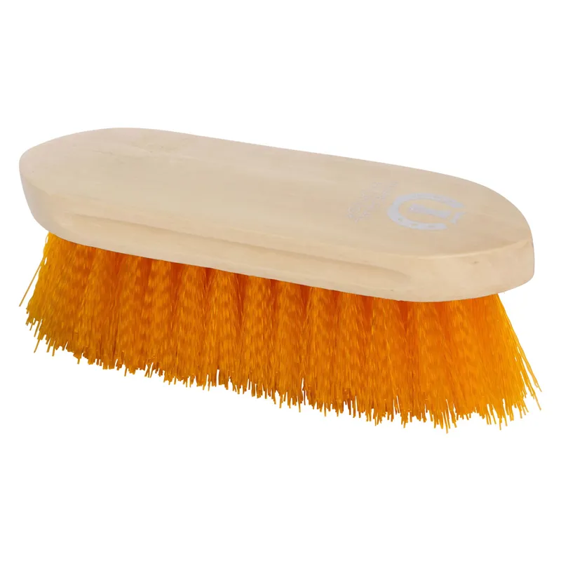 Imperial Riding Dandy Brush Hard With Wooden Back - Neon Orange