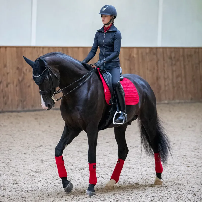 LeMieux Suede Dressage Square - Chilli-2