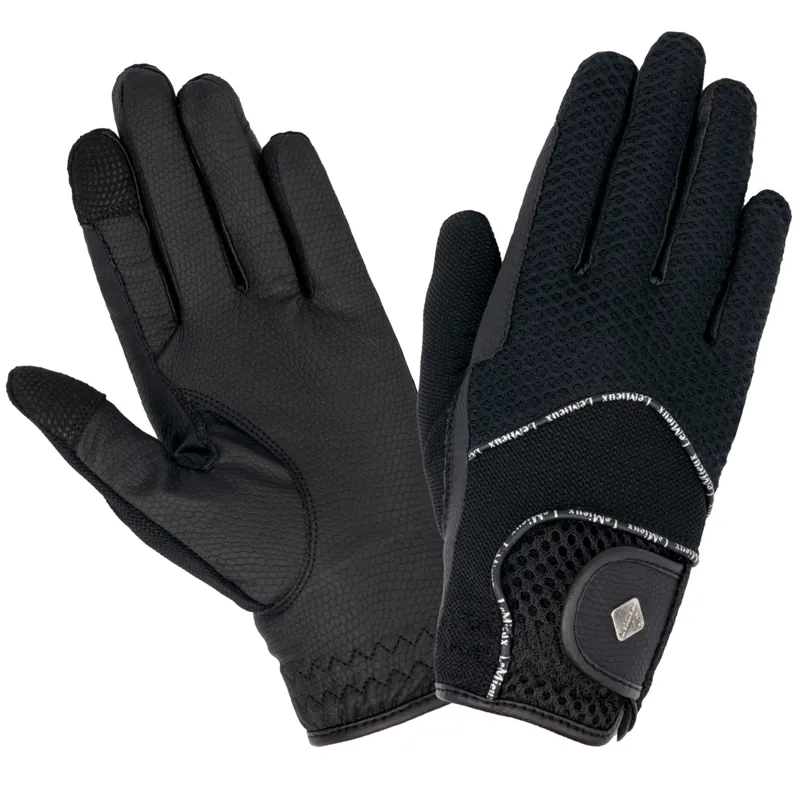 Lemieux 3D Mesh Riding Gloves - Black