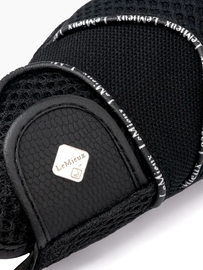 Lemieux 3D Mesh Riding Gloves - Black-2
