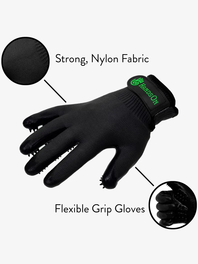 Lemieux Hands On Grooming Gloves - Black-2