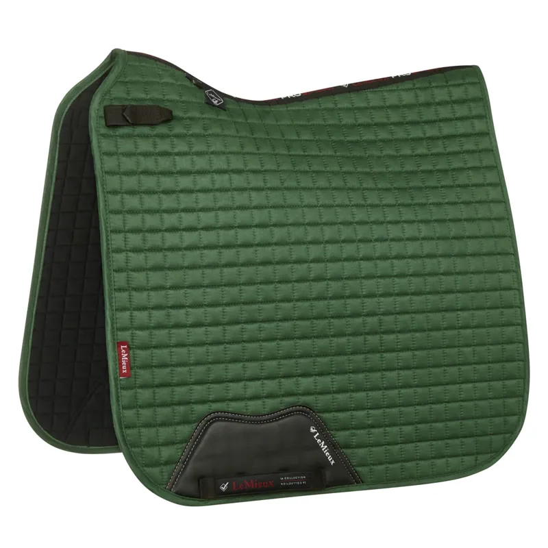 LeMieux Suede Dressage Square - Hunter Green