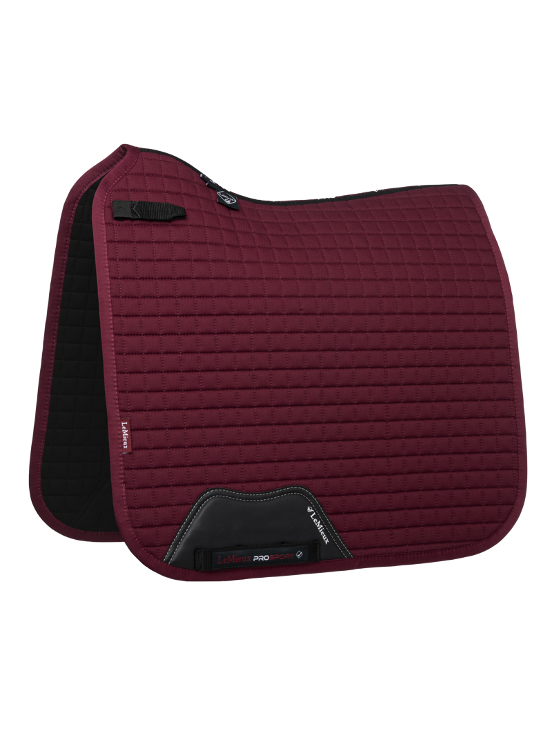 LeMieux Cotton Dressage Square - Burgundy