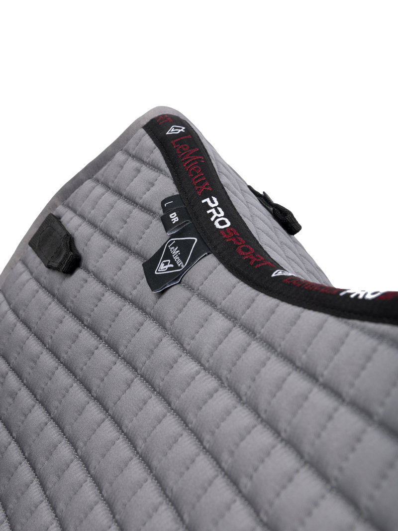 LeMieux Cotton Dressage Square - Grey-1