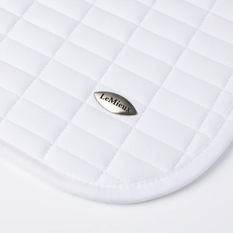 LeMieux Self-Cool Dressage Square - Arctic White-3