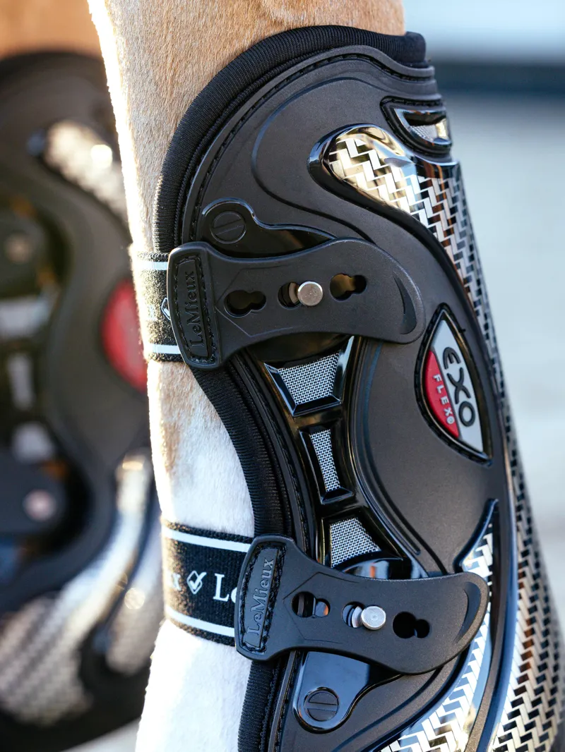 LeMieux Exo-Flex Tendon Boot - Black/Silver-3