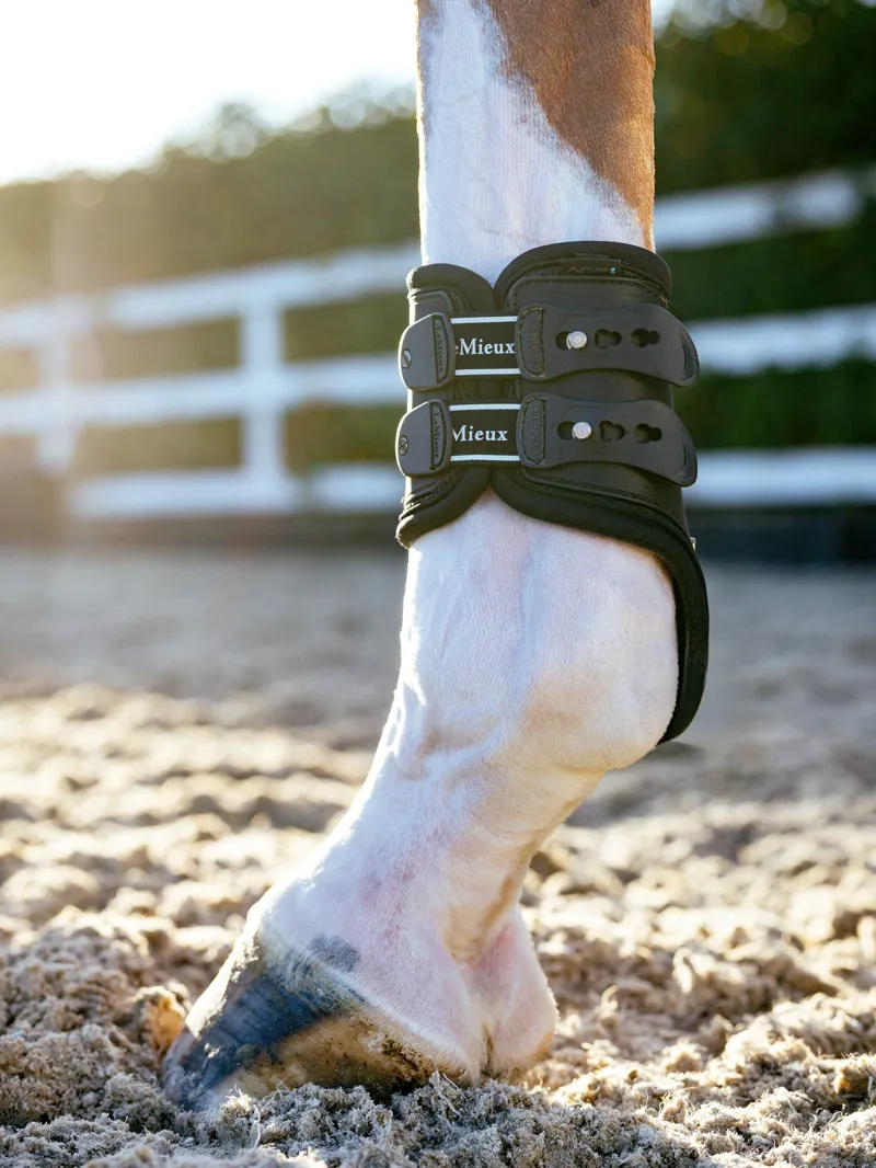 LeMieux Exo-Flex Fetlock Boot - Black/Silver-4