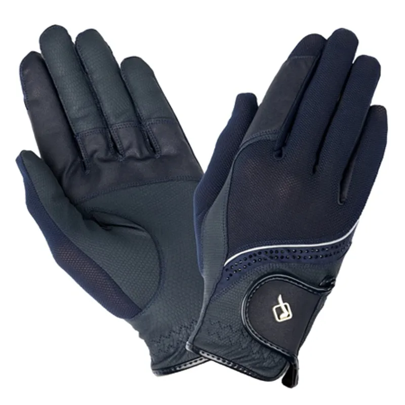 LeMieux Crystal Gloves - Navy